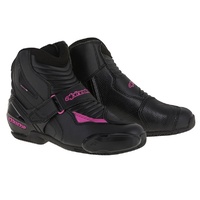 Alpinestars Stella SMX 1R Drystar Black/Fuchsia Ladies Performance Riding Road Boots